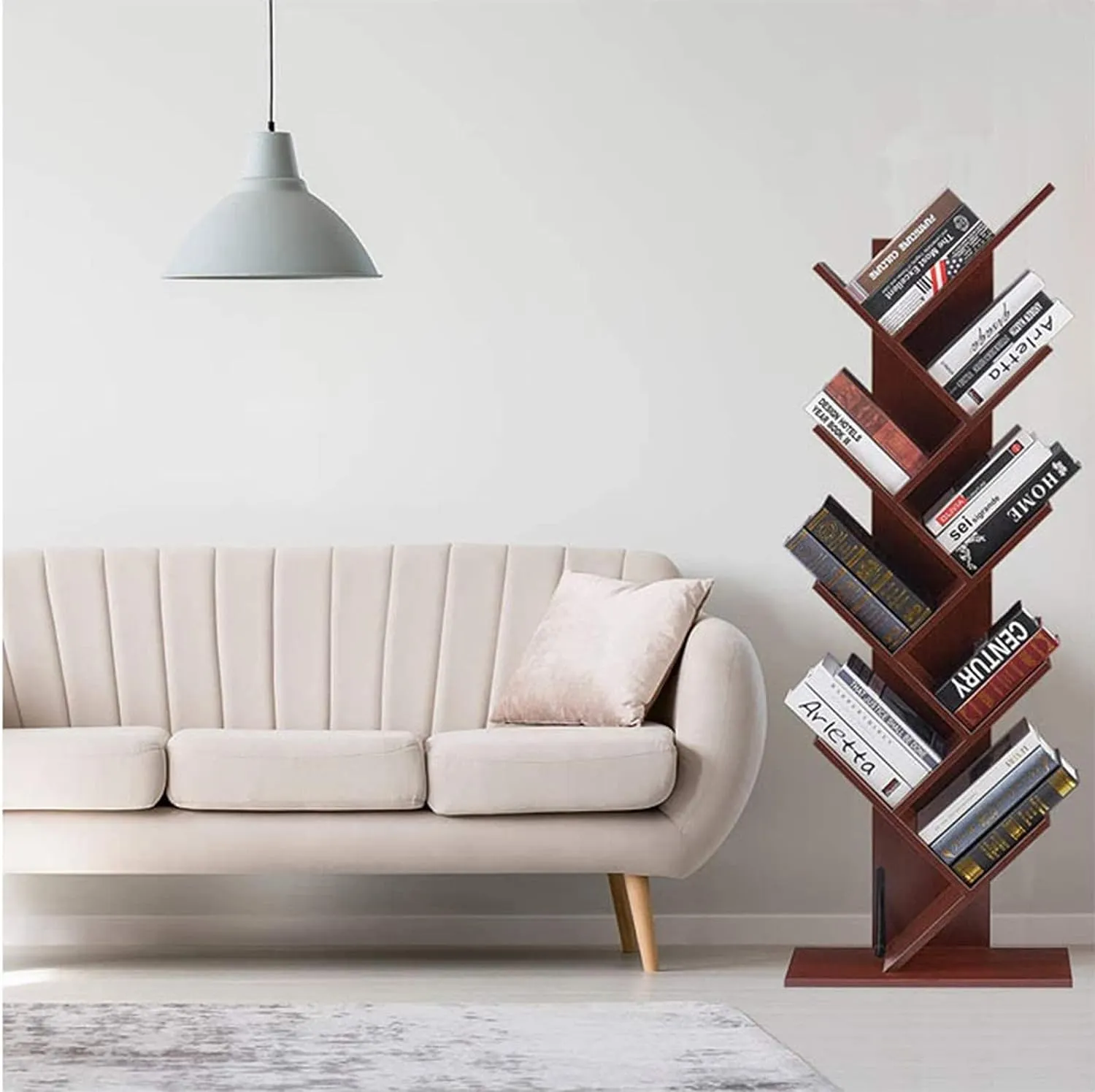 Home Bi 9-Shelf Tree Bookshelf