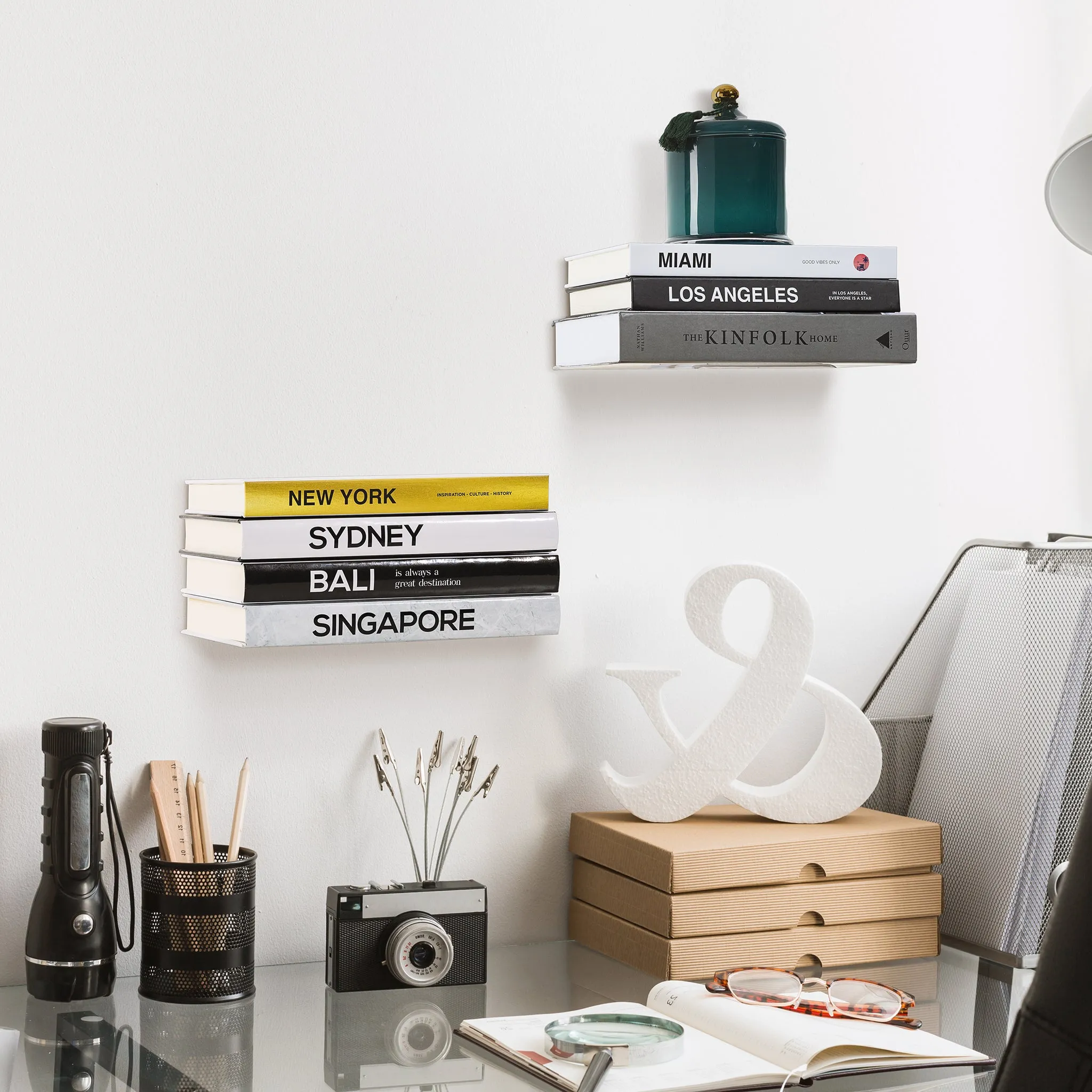 Invisible Floating Bookshelves