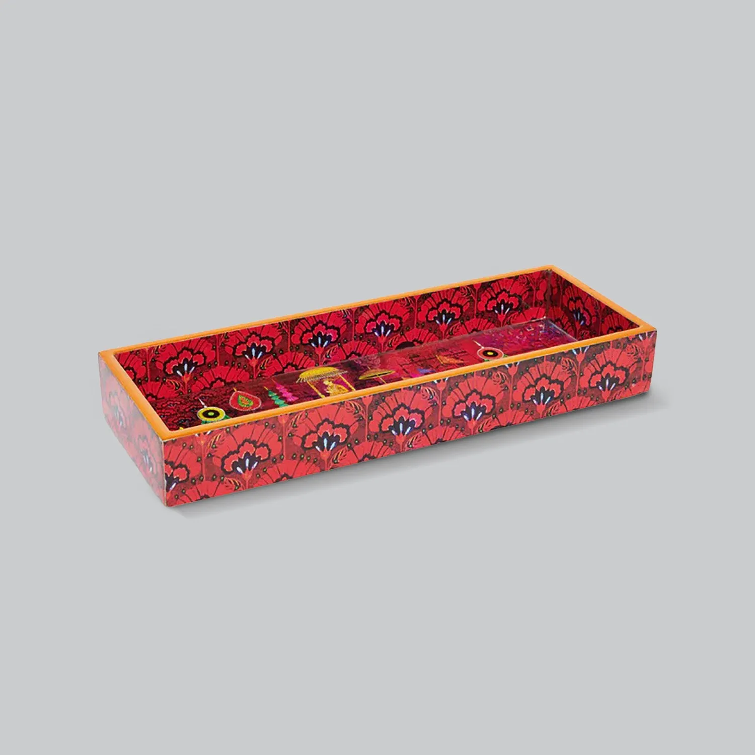 King Procession Rectangle Enamel Pen Tray