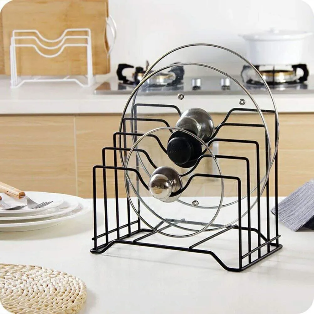 Kitchen Pot Lid Rack Holder Organizer