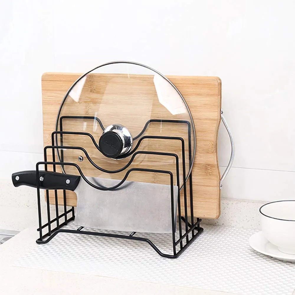 Kitchen Pot Lid Rack Holder Organizer