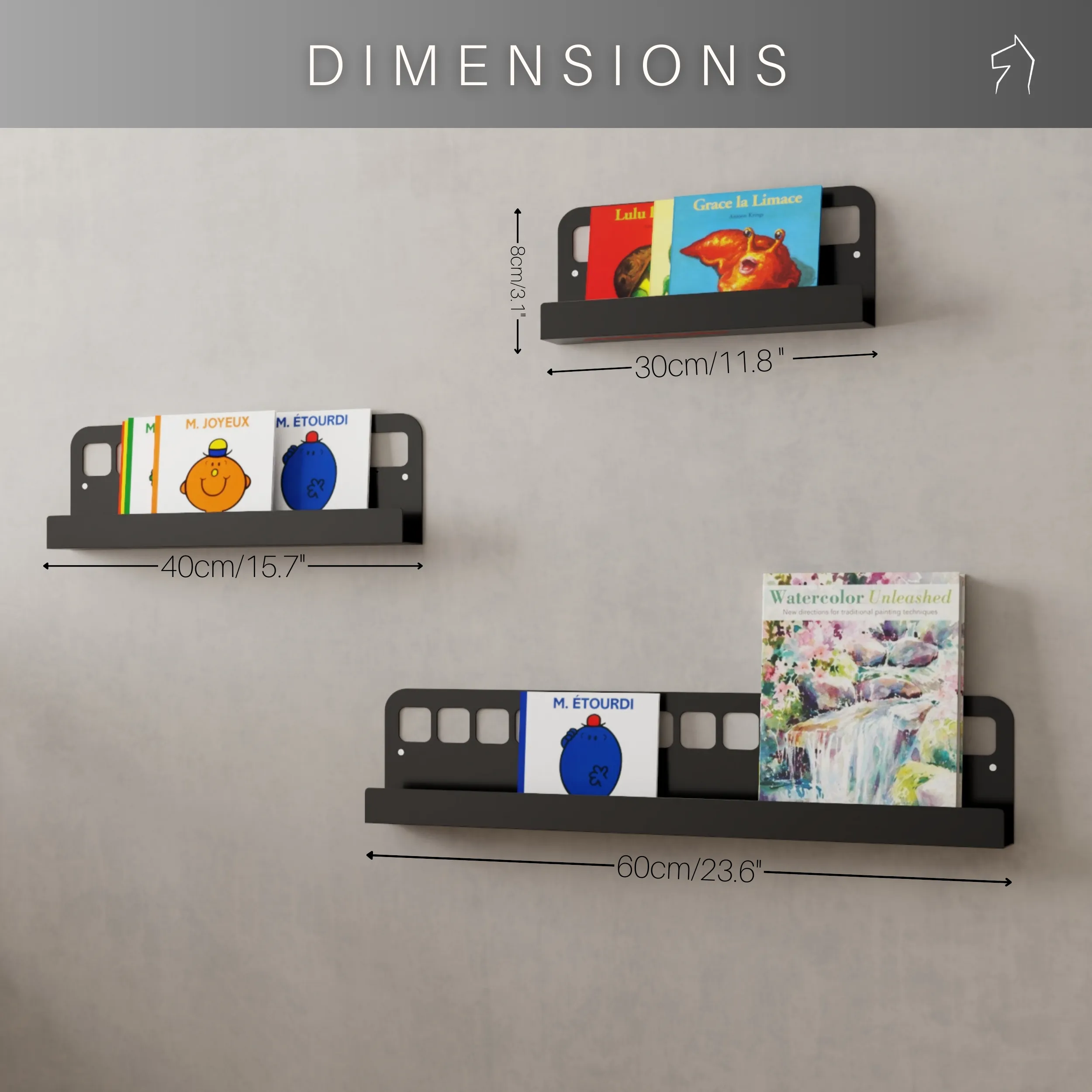 Metal Bookshelves for Nursery - BUS