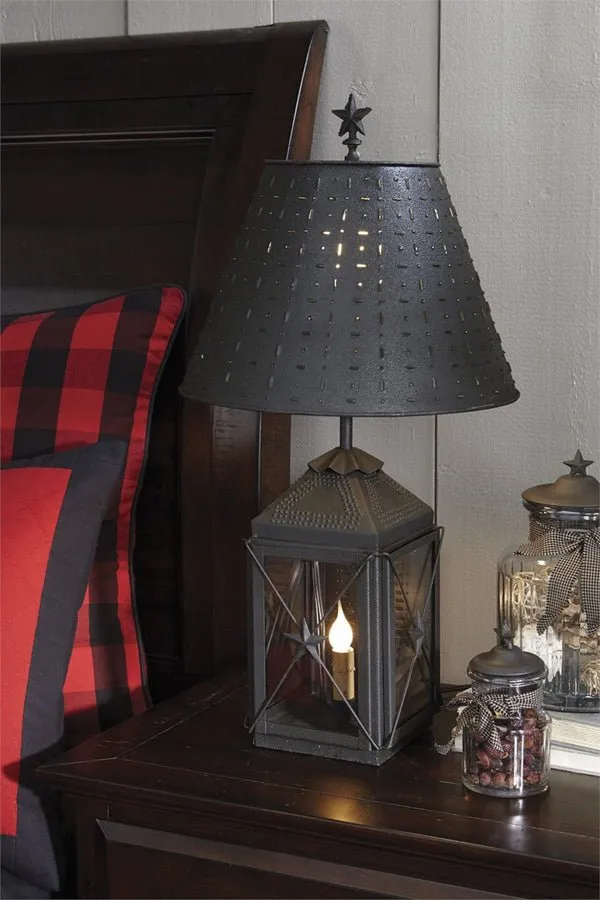 Metal Dot Dash 14" Lamp Shade - Black