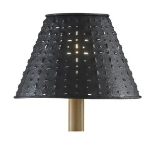 Metal Dot Dash 14" Lamp Shade - Black