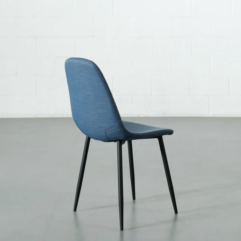 MILAN - Blue Fabric Dining Chair