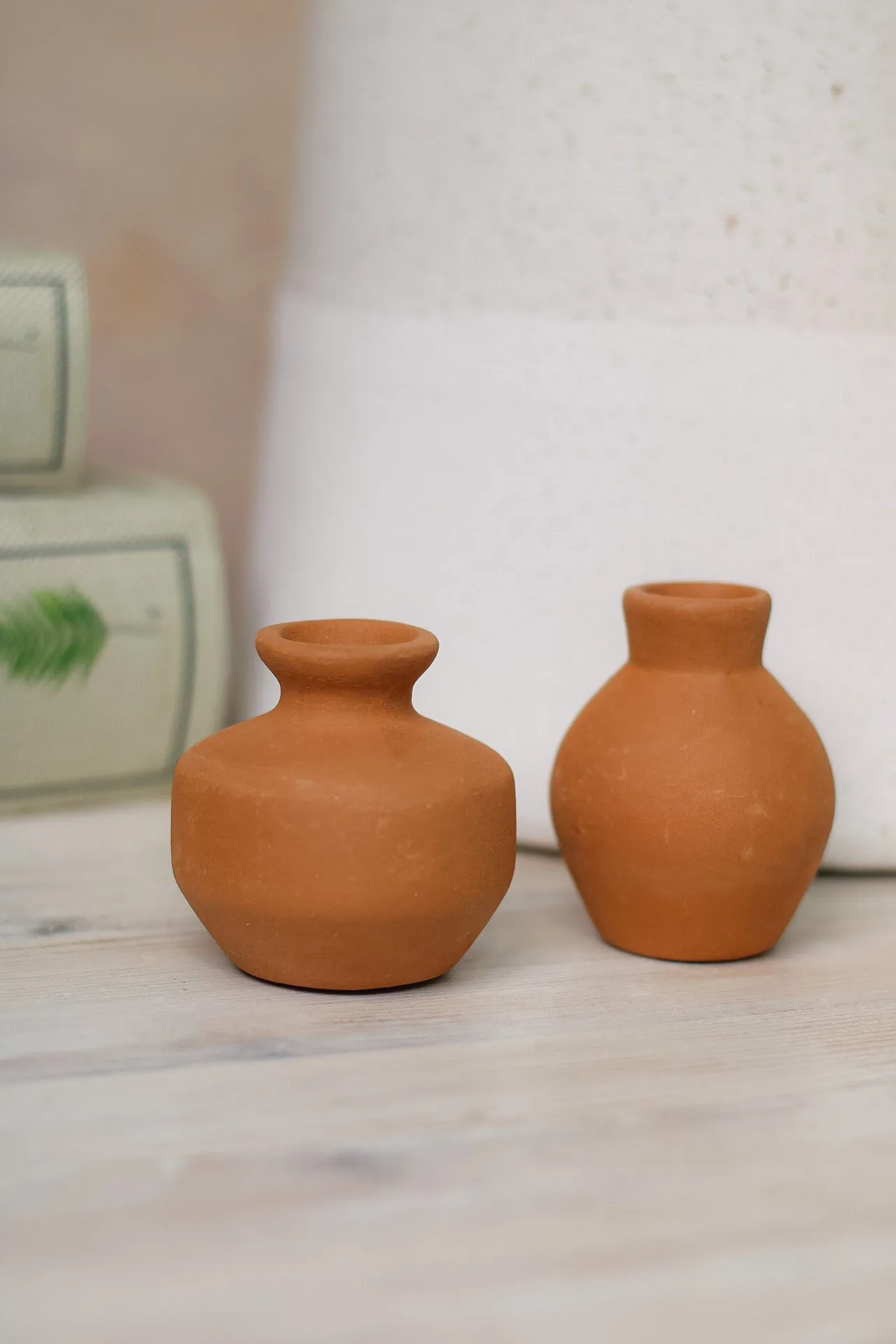 Mini Terracotta Vases Set of 2