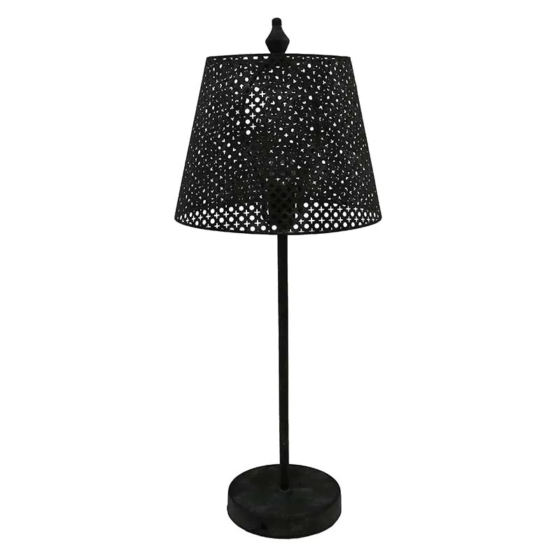 Modern Art Cutout Metal Table Lamp