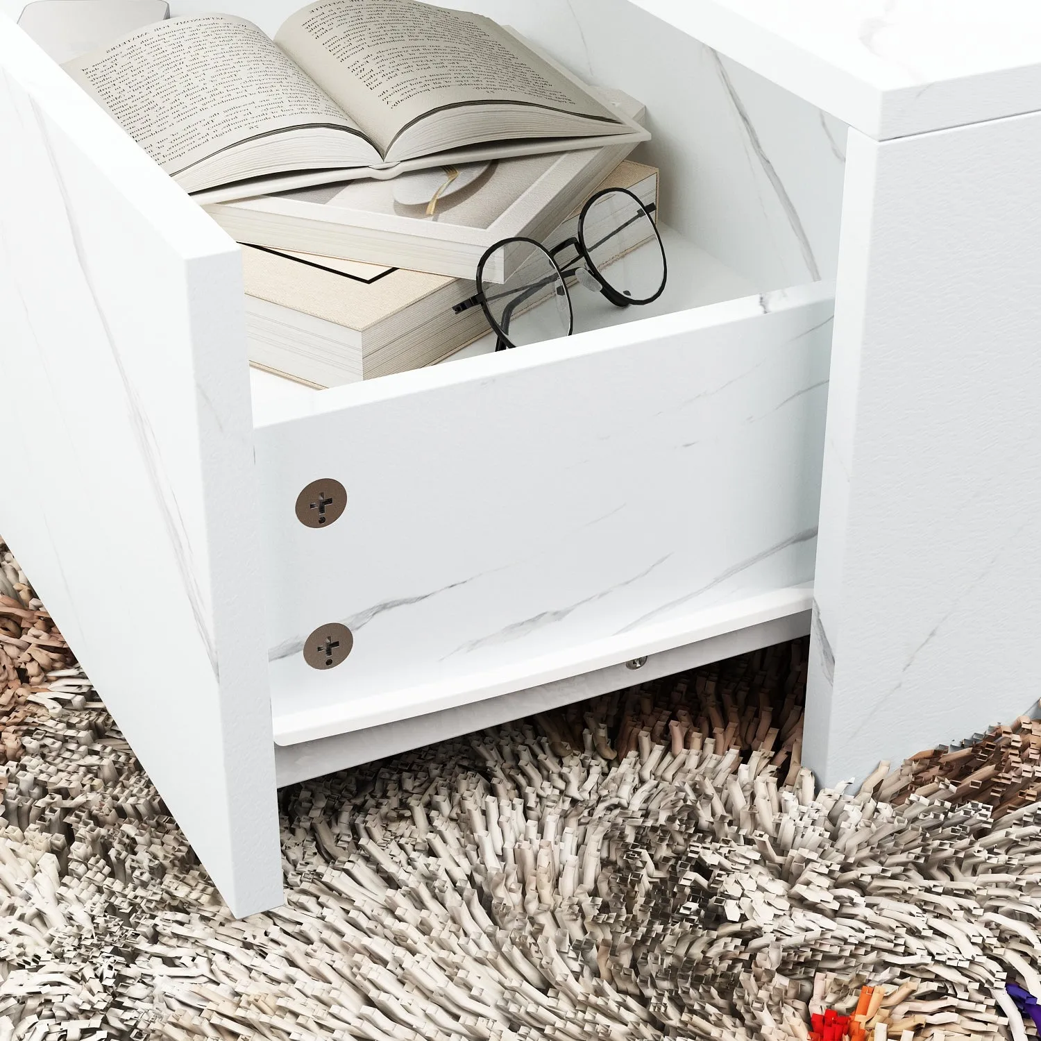 Modern Coffee Table With 4 Drawers