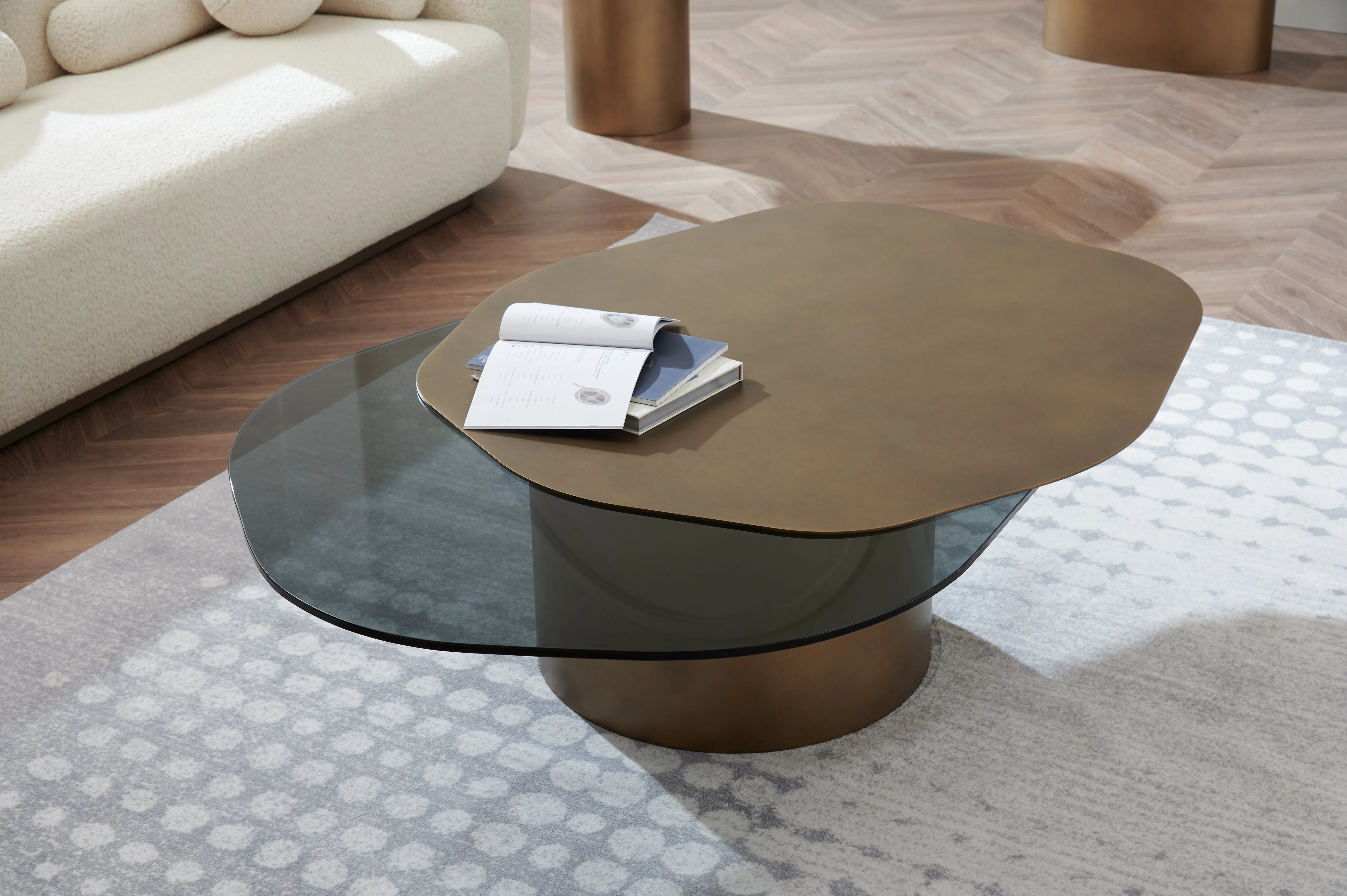 Modern Irregular Kaylee Coffee Table