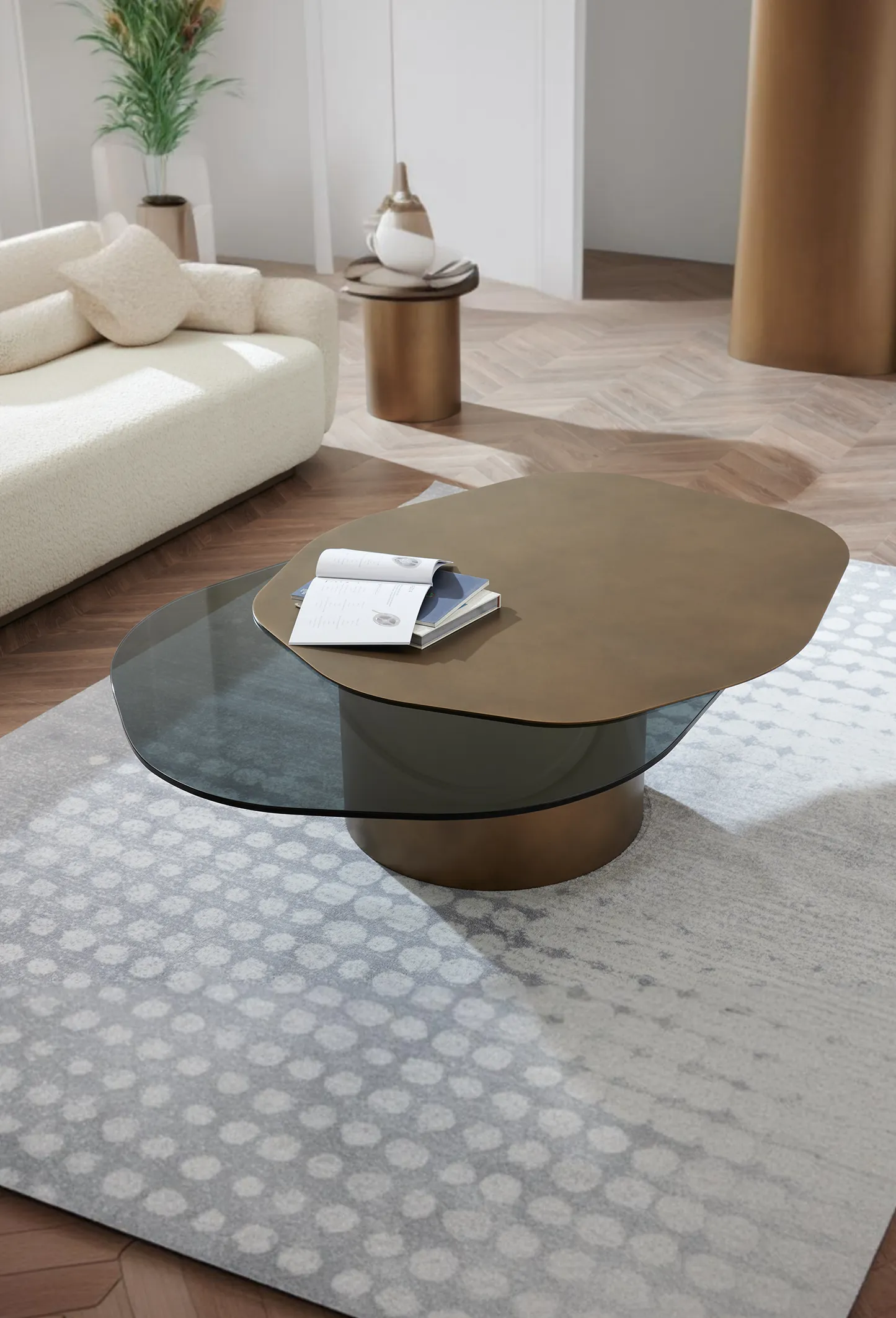 Modern Irregular Kaylee Coffee Table