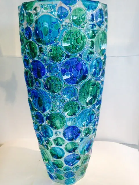 Murano Glass Lisboa Blue/Green Vase