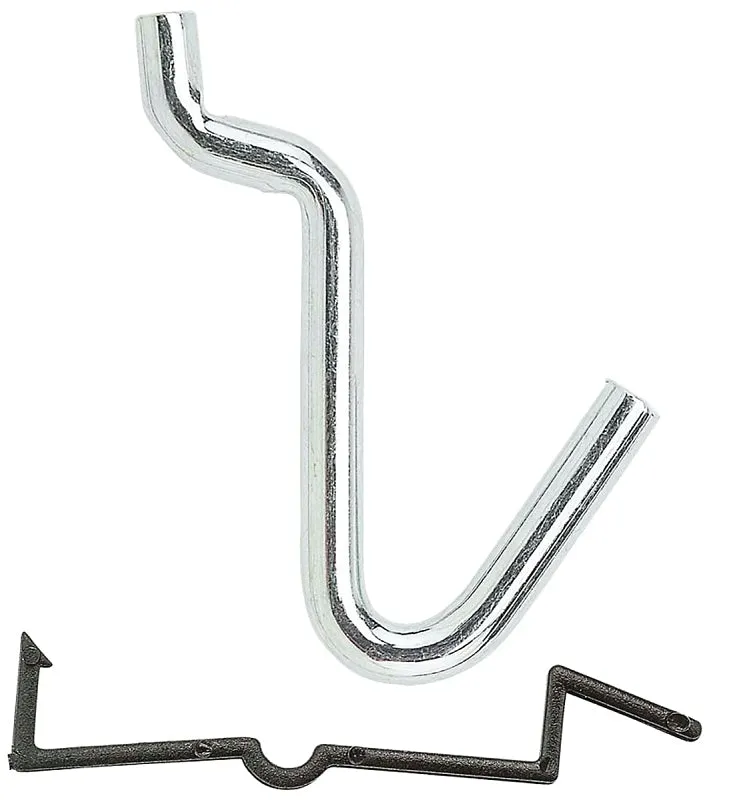 National Hardware N180-022 Peg Hook, 1/4 in, 1/8, 1/4 in Opening, Steel, Zinc :CD 8: QUANTITY: 1