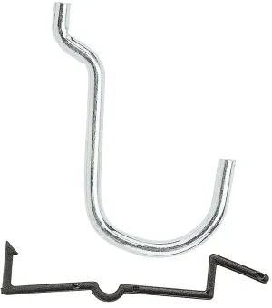 National Hardware N180-024 Peg Hook, 1 in, 1/8, 1/4 in Opening, Steel, Zinc, 6/PK :CD 6: QUANTITY: 1