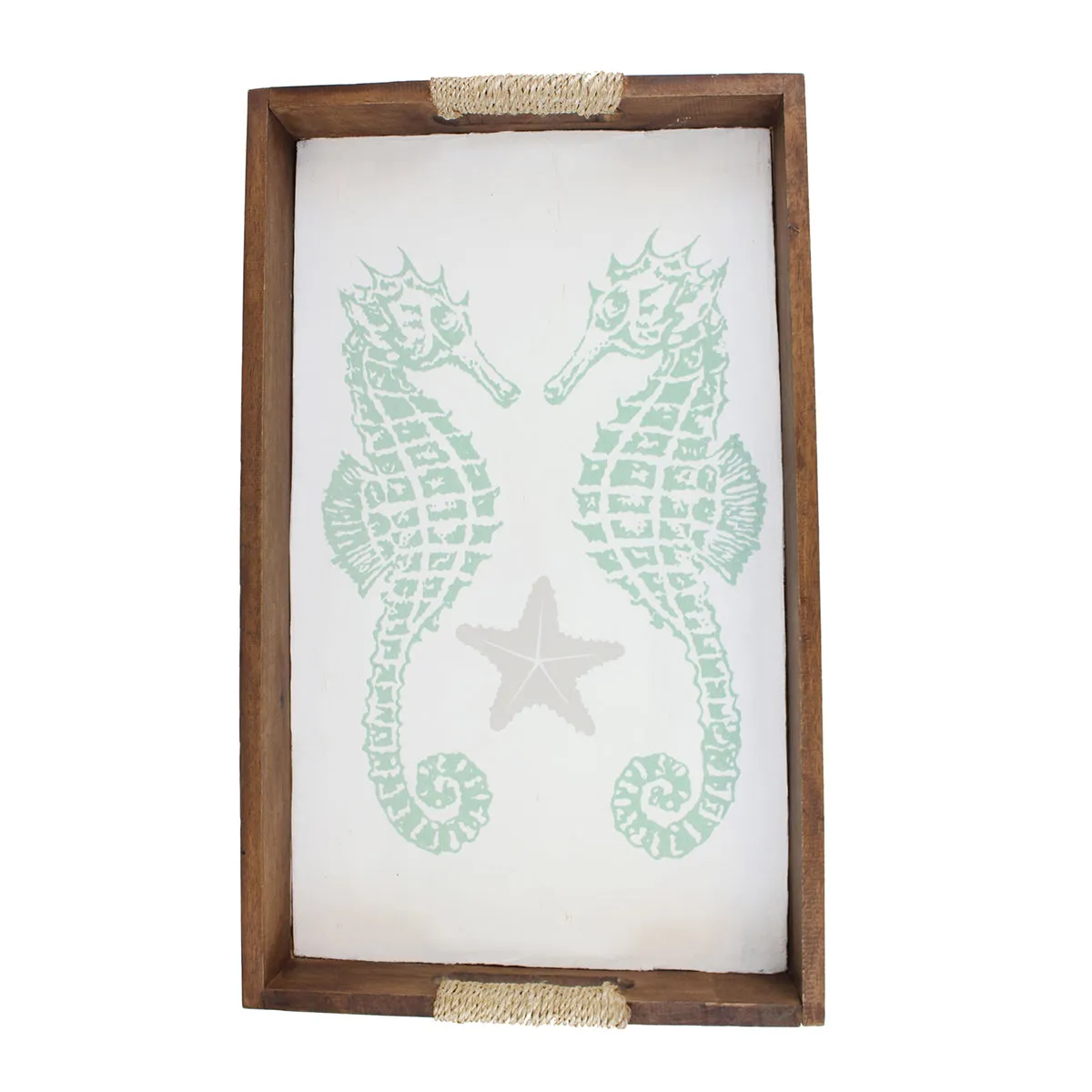 Nesting Trays with Seahorses, Set of 2