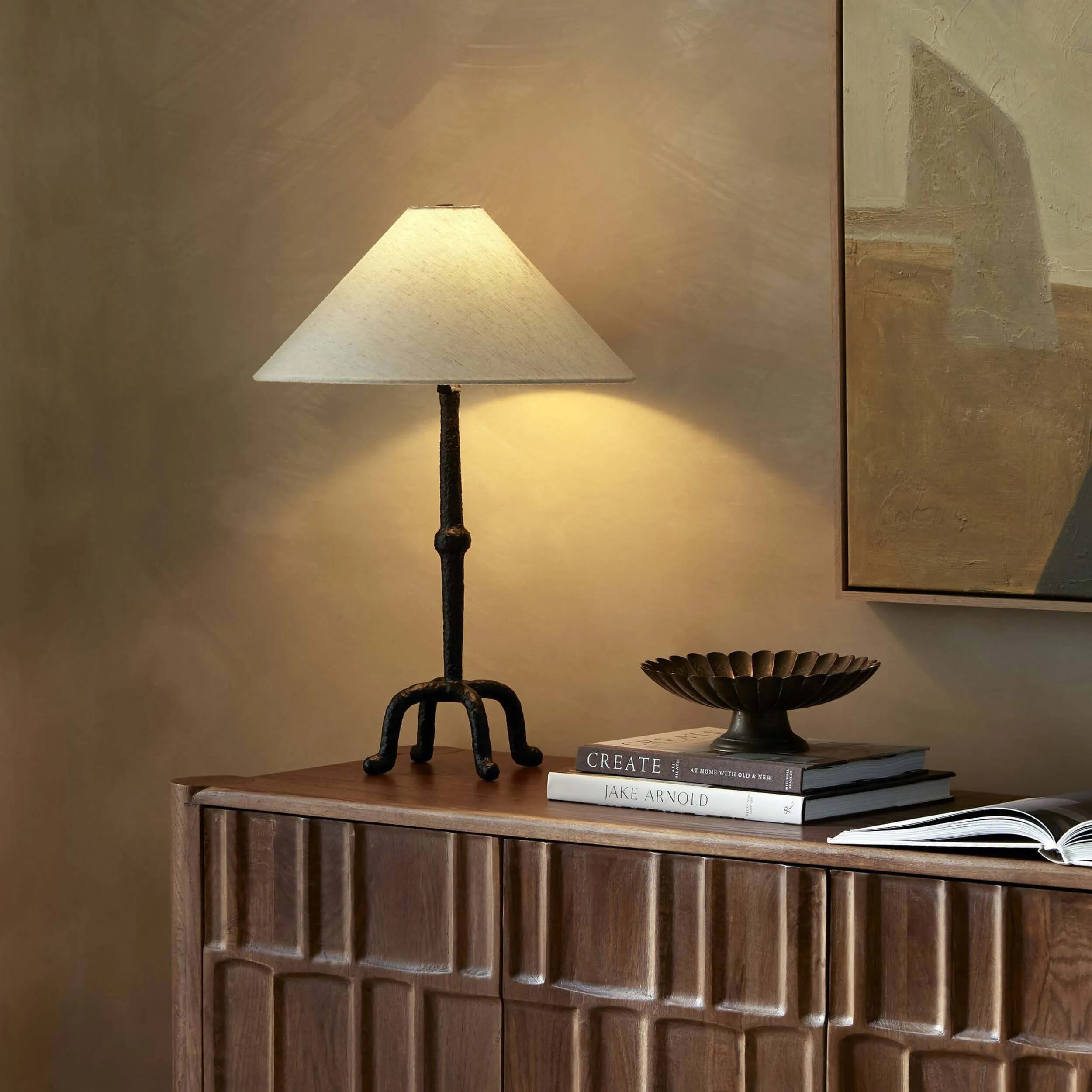 Neville Table Lamp, Matte Black