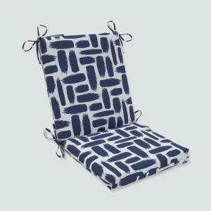 Outdoor/Indoor Baja Nautical Squared Corners Chair Cushion