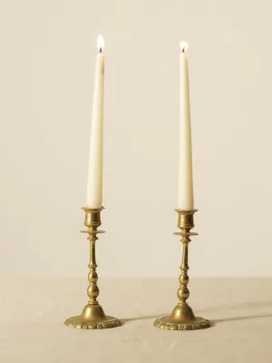 Pair of Egg & Dart Based Candlesticks