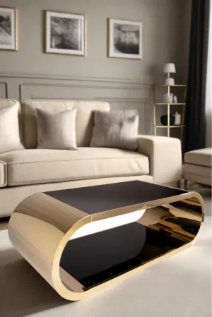 Pia Coffee Table in Gold