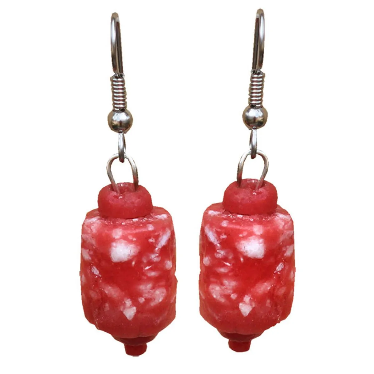 Recycled Glass Marble Earrings in Poppy Global Mamas