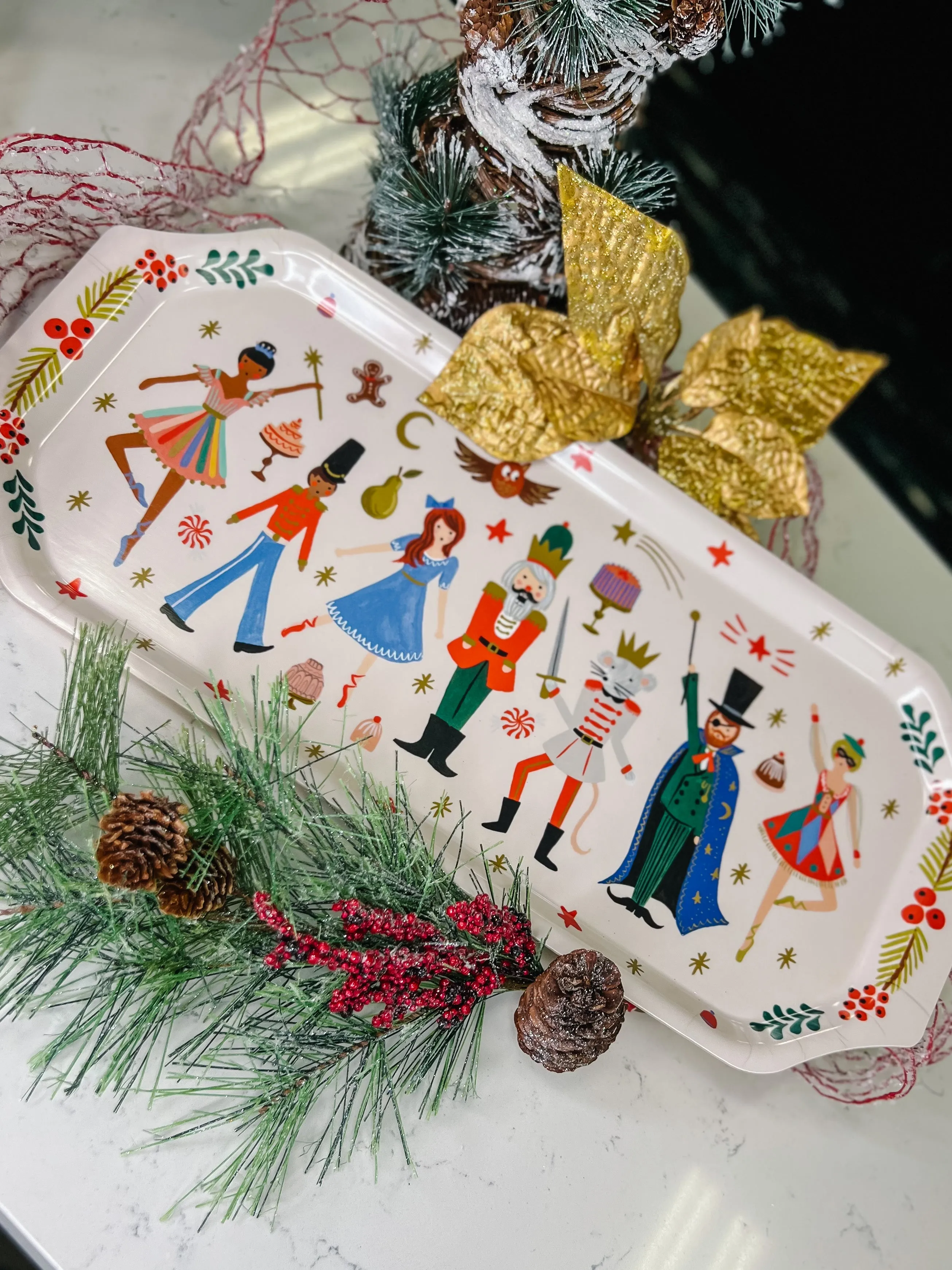 Rifle Paper Co. Nutcracker Vintage Serving Tray