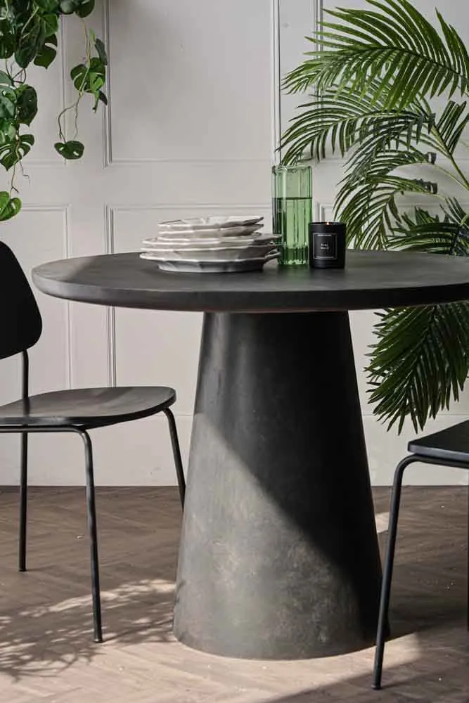 Round Indoor Dining Table In Cocoa