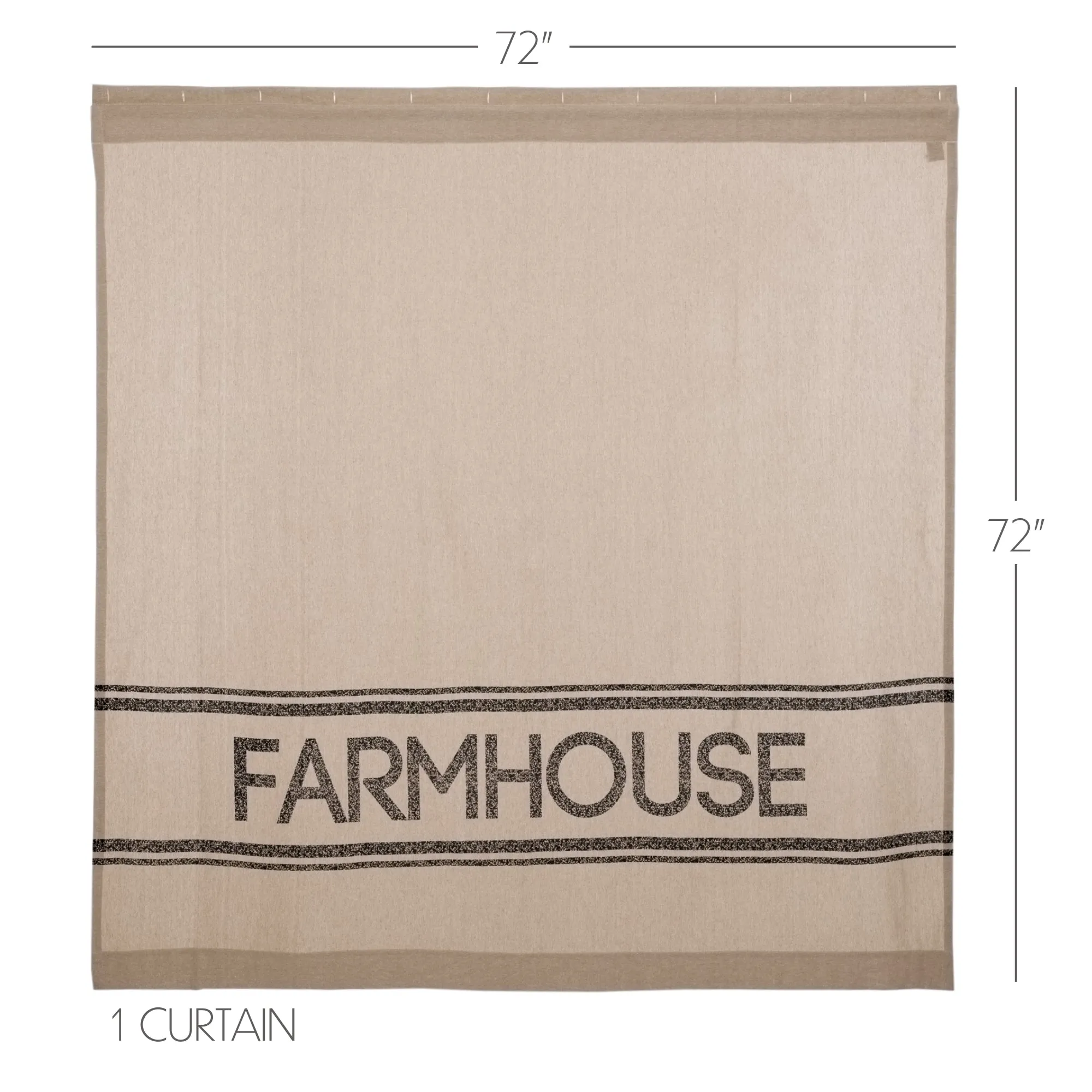 Sawyer Mill Farmhouse Shower Curtain 72x72