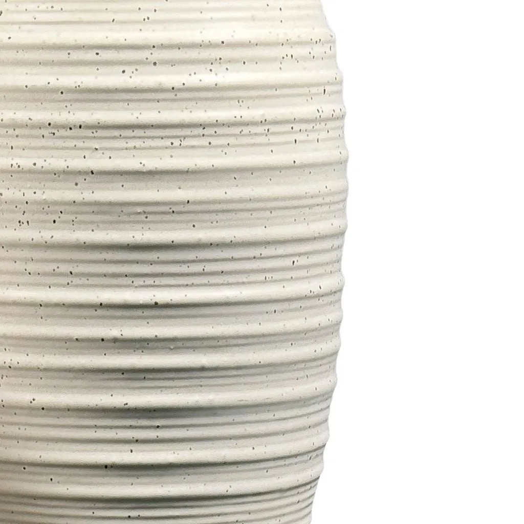 Set of 2 Speckled Cream Vases | Ceramic Vase | Textured Vase | Design Vase | Tan Ceramic Vessel