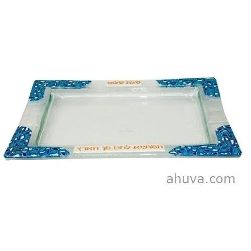 Shabbat & Candle Holder Tray Set