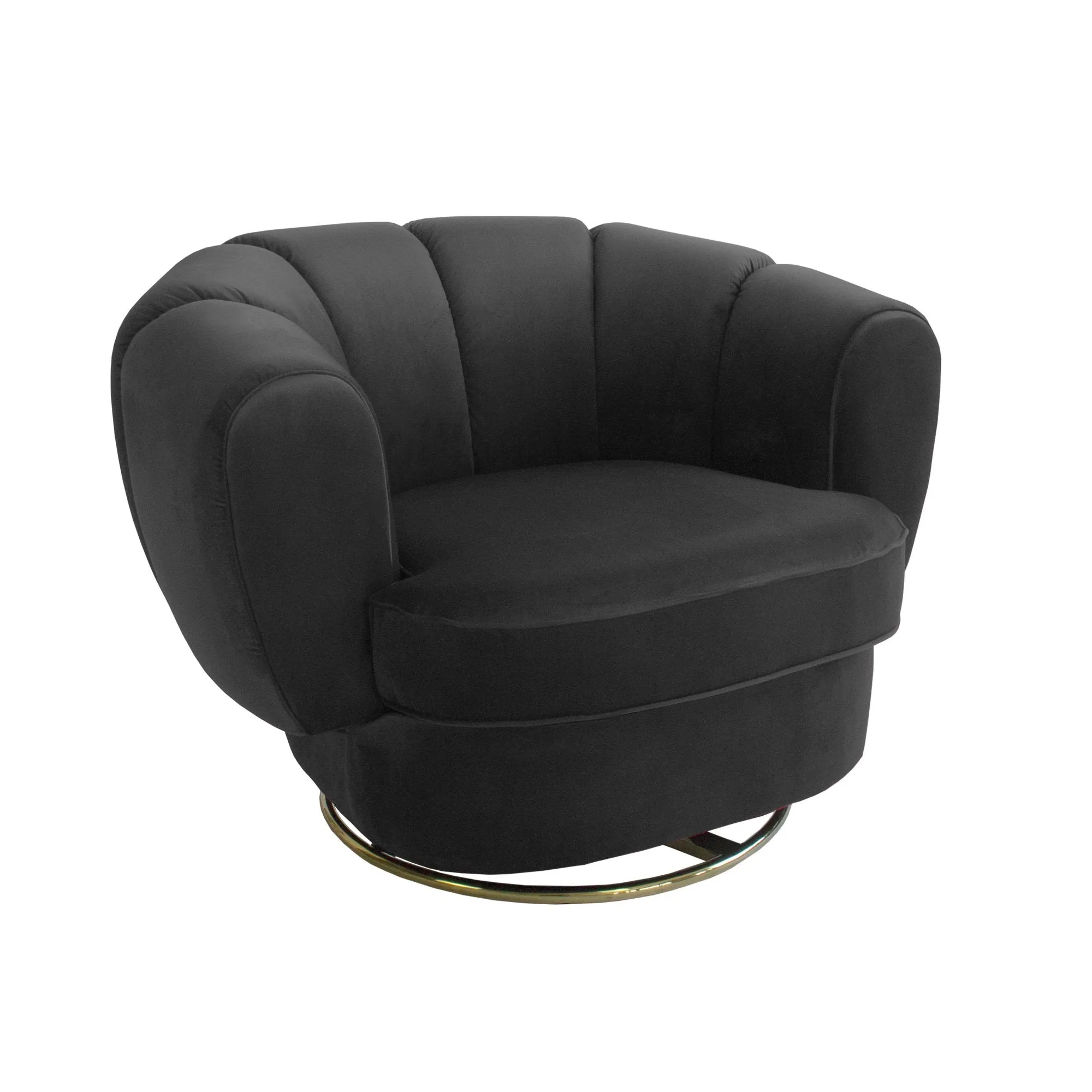 Siena Swivel Chair - Black