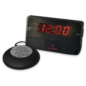 Sonic Alert Black Travel Shaking Vibrating Alarm Clock SB200