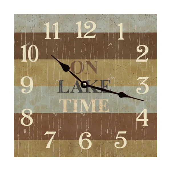 Square On Lake Time Clock- Square Lake Clock