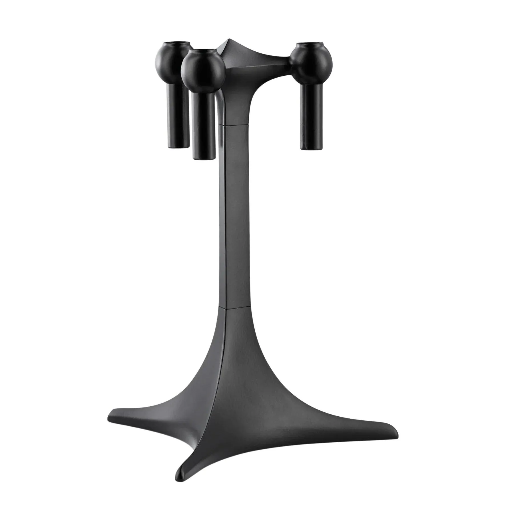 STOFF NAGEL tall candle holder black