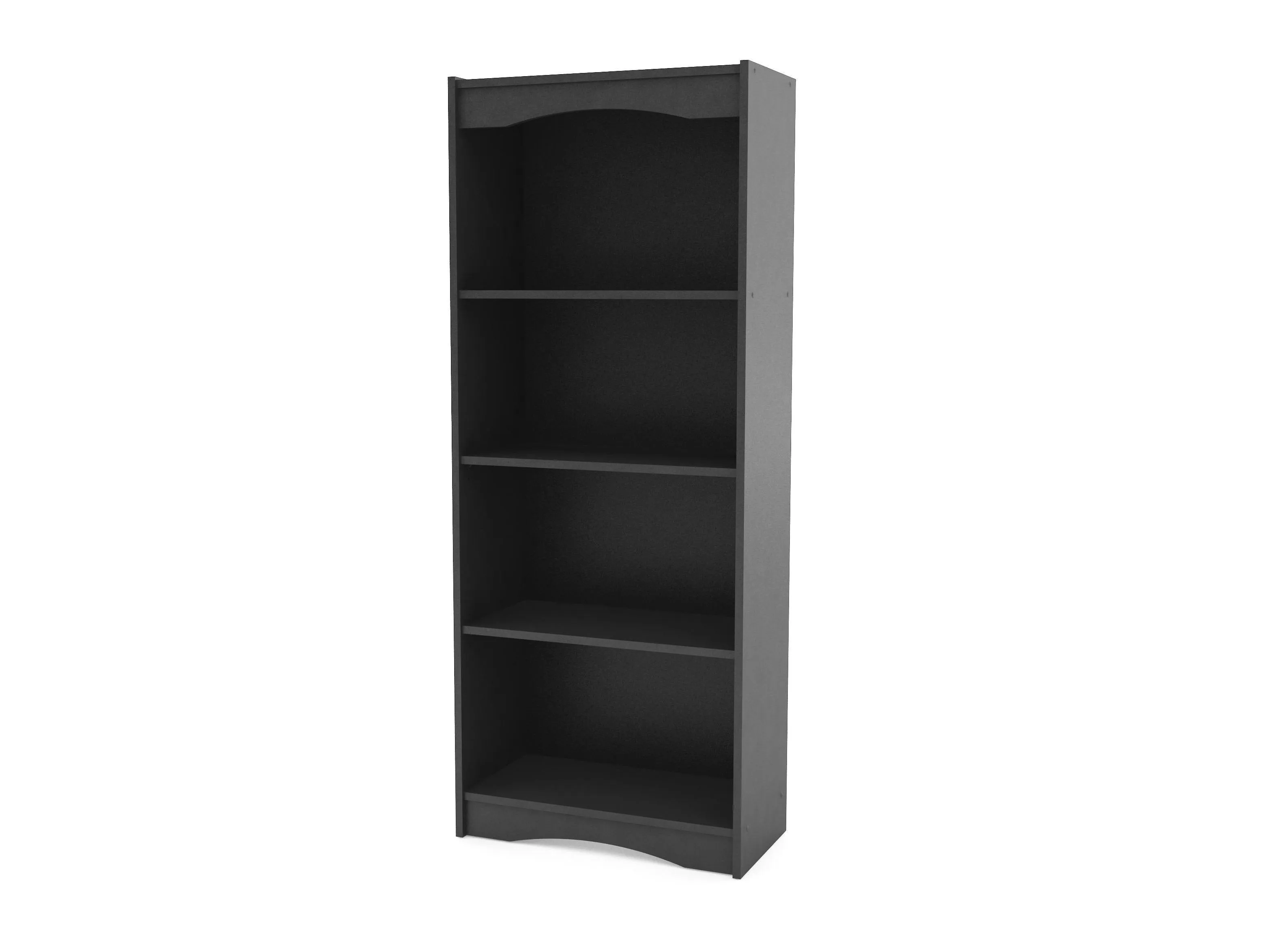 Tall Bookcase in Black, 60"