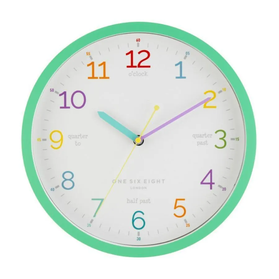 Tell the Time Clock Mint | 30cm