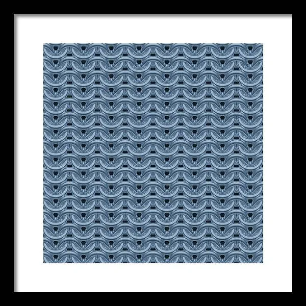 Twilight Blue Maille Framed Print