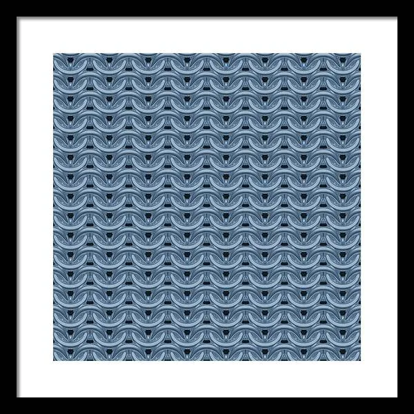 Twilight Blue Maille Framed Print