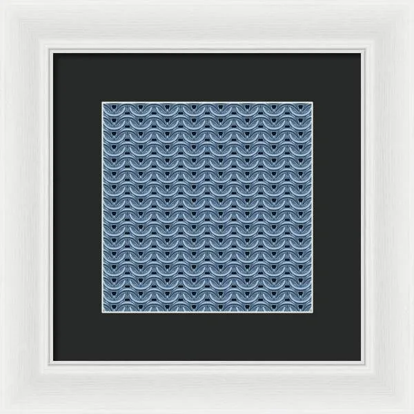 Twilight Blue Maille Framed Print