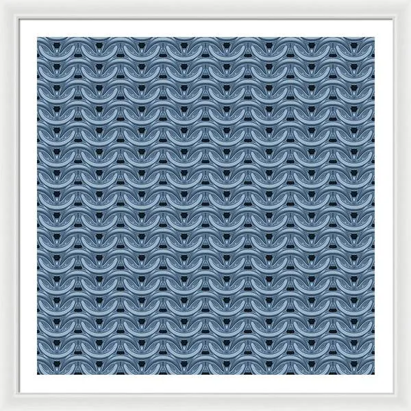 Twilight Blue Maille Framed Print