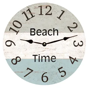 Unique Three Toned Clock- Seaside Style