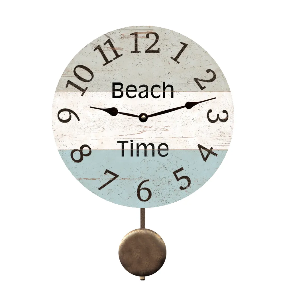 Unique Three Toned Clock- Seaside Style