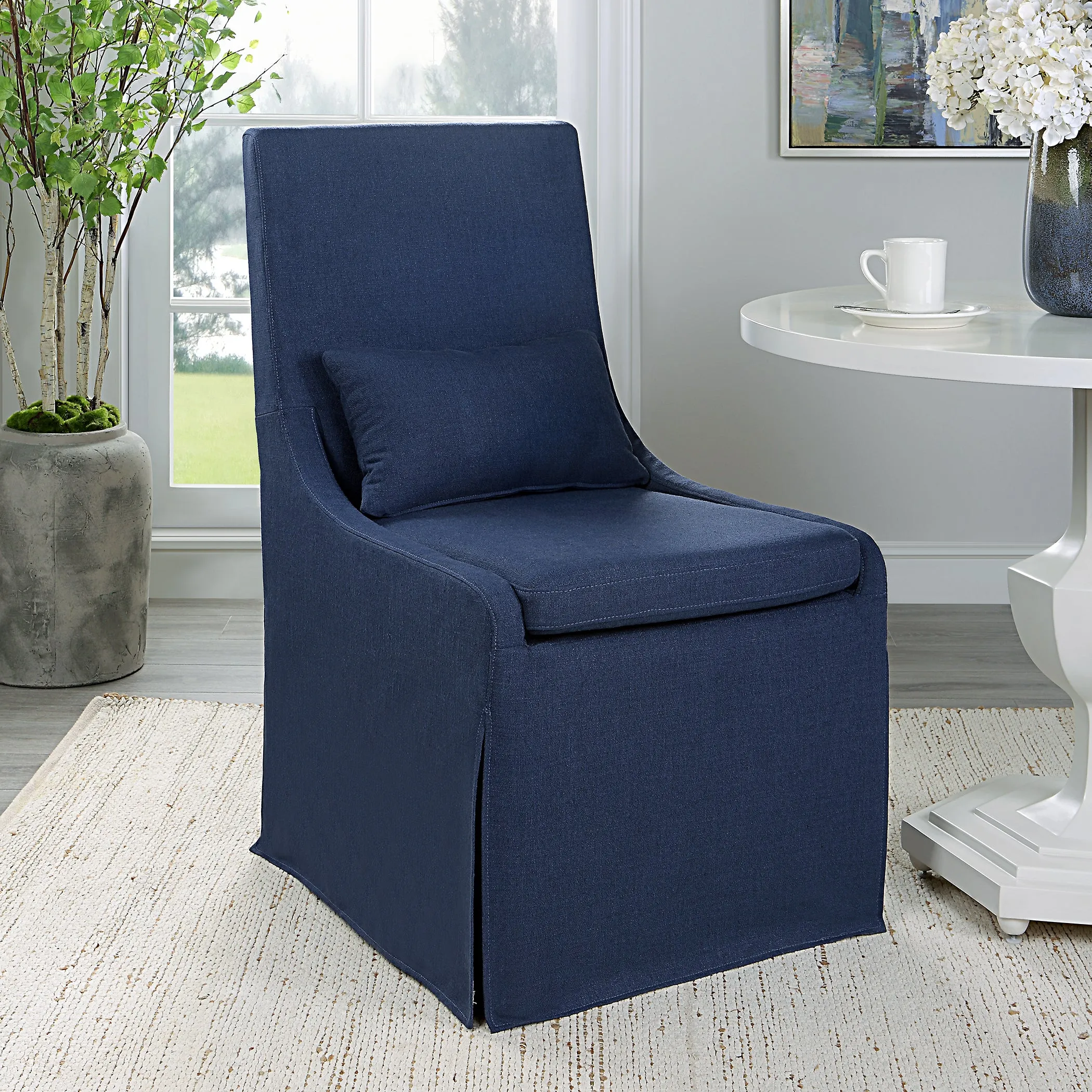 Uttermost Coley Denim Armless Chair