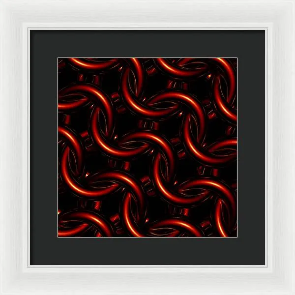 Vermilion Maille - Framed Print