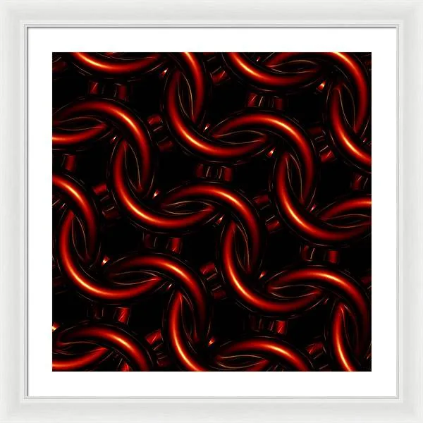 Vermilion Maille - Framed Print