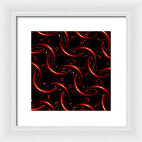 Vermilion Maille - Framed Print