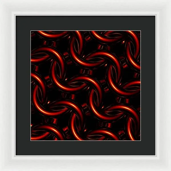 Vermilion Maille - Framed Print