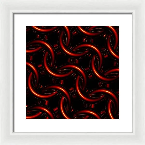 Vermilion Maille - Framed Print