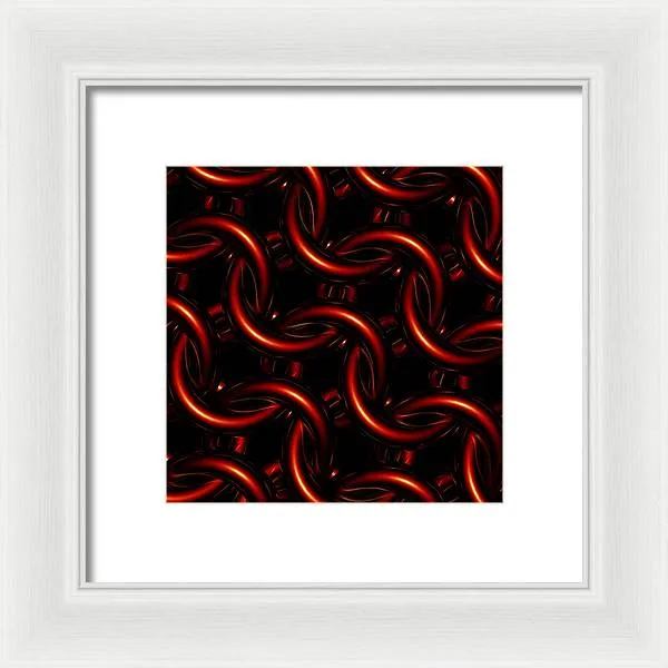 Vermilion Maille - Framed Print