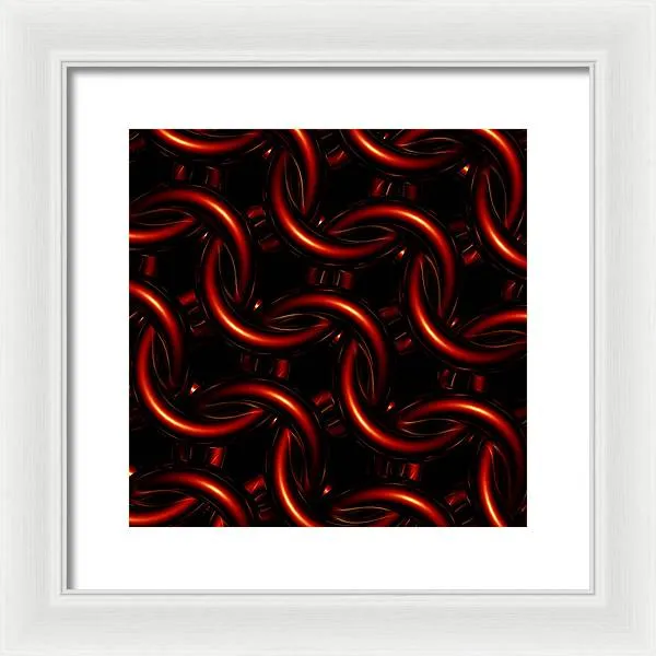 Vermilion Maille - Framed Print