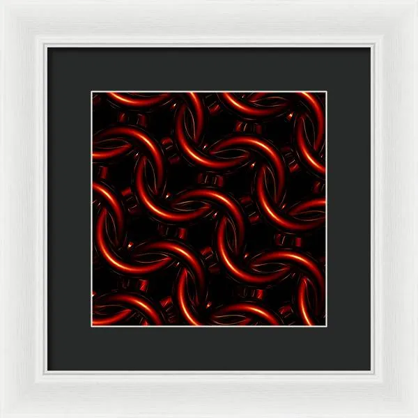 Vermilion Maille - Framed Print