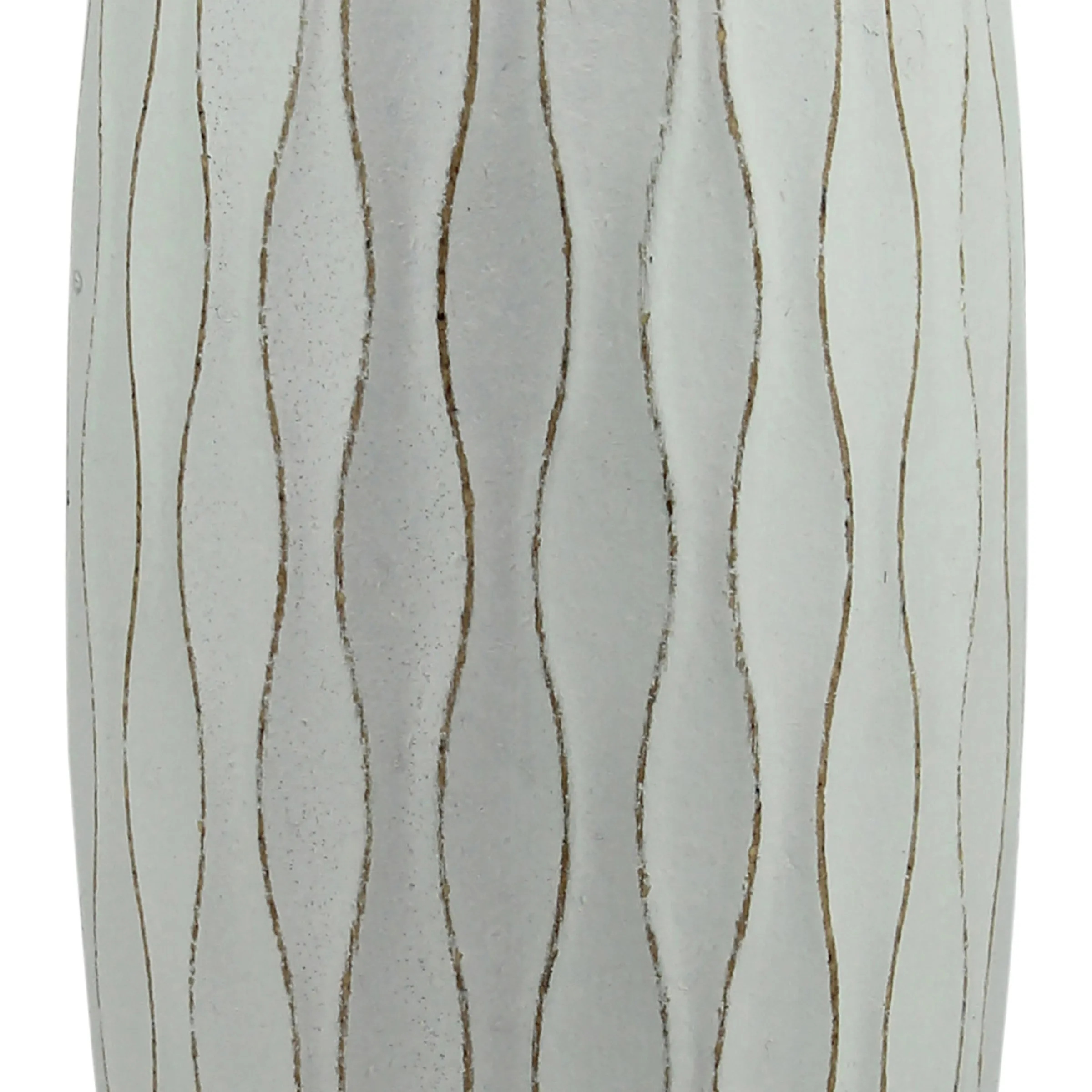 Weathered Pale Ocean Blue Wood Vase (Medium) (WS)